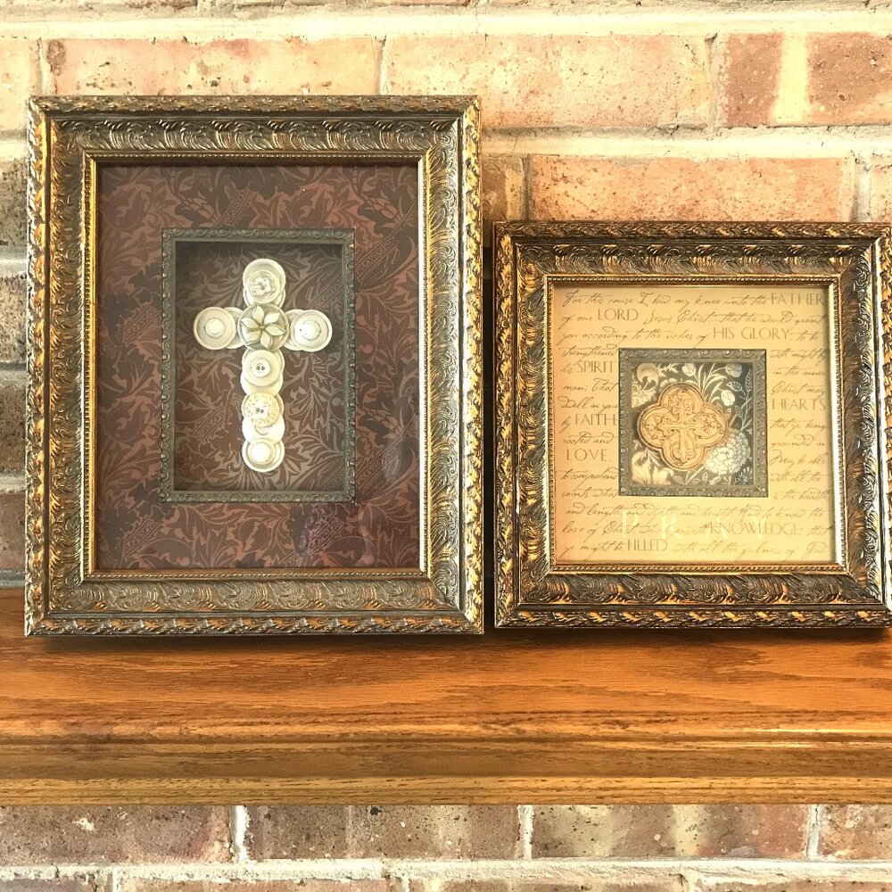 Brand New Christian Themed Wall Decor - 2 Matching Pieces - Great Gift!